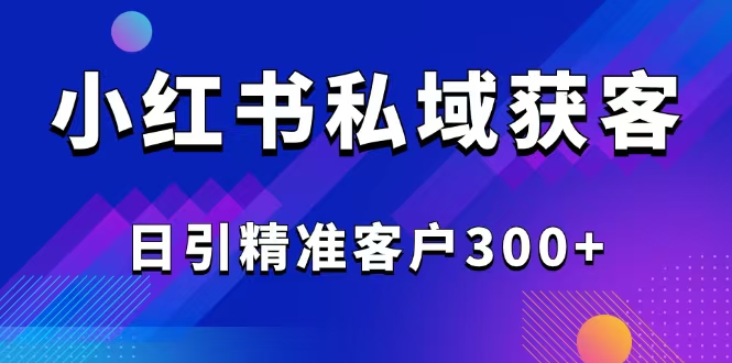 【2025.02.25】2025最新小红书平台引流获客截流自热玩法讲解，日引精准客户300+百度网盘免费下载-芽米宝库