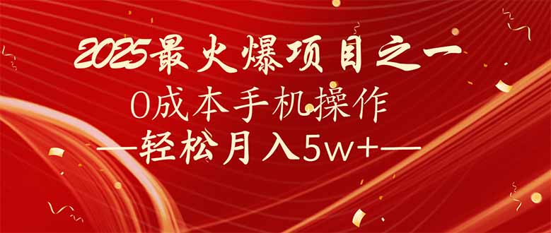 图片[1]-【2025.02.10】7天赚了2.6万，2025利润超级高！0成本手机操作轻松月入5w+百度网盘免费下载-芽米宝库