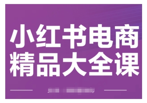【2025.02.03】小红书电商精品大全课，快速掌握小红书运营技巧，实现精准引流与爆单目标，轻松玩转小红书电商百度网盘免费下载-芽米宝库