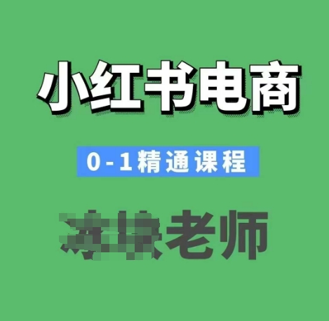 【2025.01.27】小红书电商0-1精通课程，小红书开店必学课程百度网盘免费下载-芽米宝库