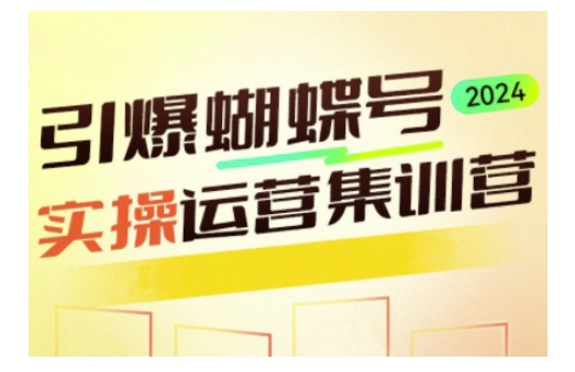 【2025.01.12】引爆蝴蝶号实操运营，助力你深度掌握蝴蝶号运营，实现高效实操，开启流量变现之路百度网盘免费下载-芽米宝库