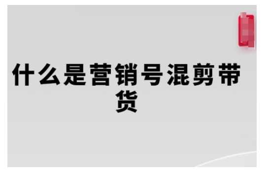 【2025.01.08】营销号混剪带货，从内容创作到流量变现的全流程，教你用营销号形式做混剪带货百度网盘免费下载-芽米宝库