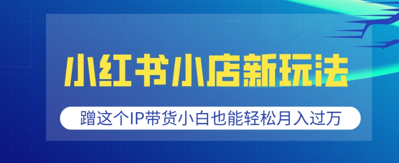 图片[1]-【2025.01.07】小红书小店新玩法，蹭这个IP带货，小白也能轻松月入过W百度网盘免费下载-芽米宝库