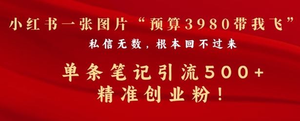 【2025.01.01】小红书一张图暴力引流500+精准创业粉百度网盘免费下载-芽米宝库