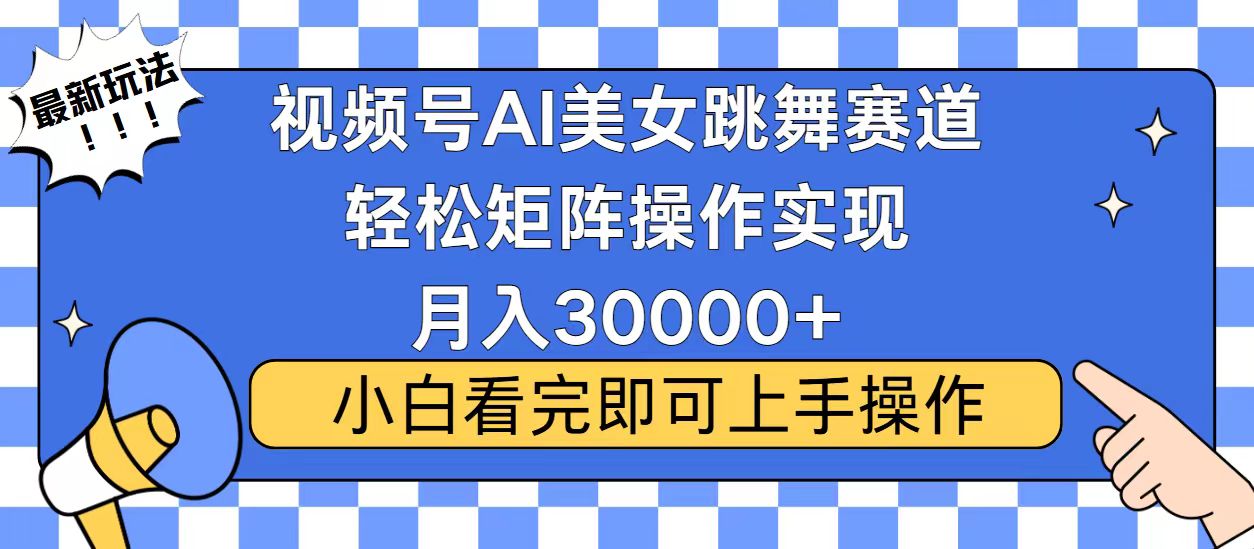 图片[1]-【2024.12.26】视频号蓝海赛道玩法，当天起号，拉爆流量收益，小白也能轻松月入30000+百度网盘免费下载-芽米宝库