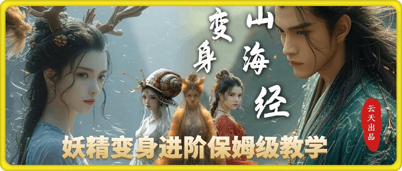 【2024.12.23】云天AI山海经变身视频教程，妖精变身进阶保姆级教学百度网盘免费下载-芽米宝库