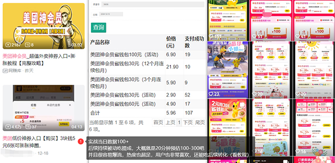 图片[2]-【2024.12.21】美团神券/神会员_入门级教程，外卖券膨胀推广项目【蓝海市场攻略】百度网盘免费下载-芽米宝库