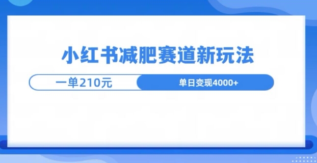 图片[1]-【2024.12.13】小红书减肥赛道新玩法，引流私域变现嘎嘎猛百度网盘免费下载-芽米宝库