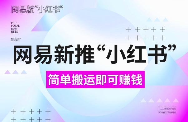 【2024.12.09】网易官方新推“小红书”，搬运即有收益，新手小白千万别错过(附详细教程)百度网盘免费下载-芽米宝库