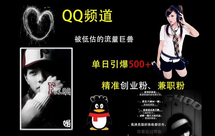 【2024.12.06】QQ频道：被低估的流量巨兽，单日引爆500+精准创业粉、兼职粉的引流秘籍百度网盘免费下载-芽米宝库