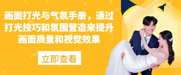 图片[1]-【2024.11.19】画面打光与气氛手册，通过打光技巧和氛围营造来提升画面质量和视觉效果百度网盘免费下载-芽米宝库