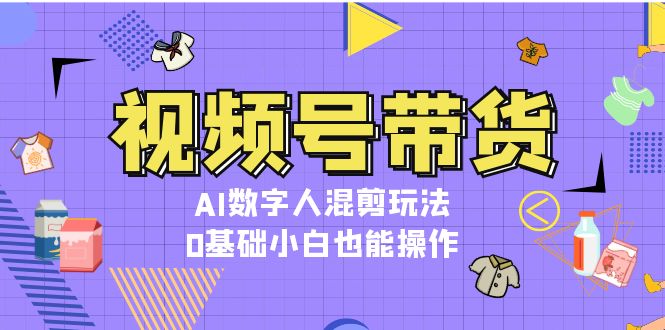 【2024.11.18】视频号带货，AI数字人混剪玩法，0基础小白也能操作百度网盘免费下载-芽米宝库