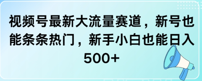 图片[1]-【2024.11.17】视频号最新大流量赛道，新号也能条条热门，新手小白也能日入500+百度网盘免费下载-芽米宝库