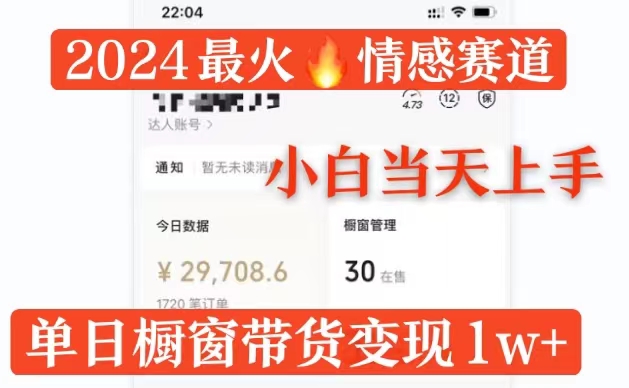 图片[1]-【2024.11.08】2024最火情感赛道单月变现过万，多平台发布，100%原创玩法，小白当天上手百度网盘免费下载-芽米宝库