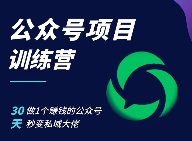 图片[1]-【2024.11.03】公众号项目训练营，30天做1个赚钱的公众号，秒变私域大佬百度网盘免费下载-芽米宝库