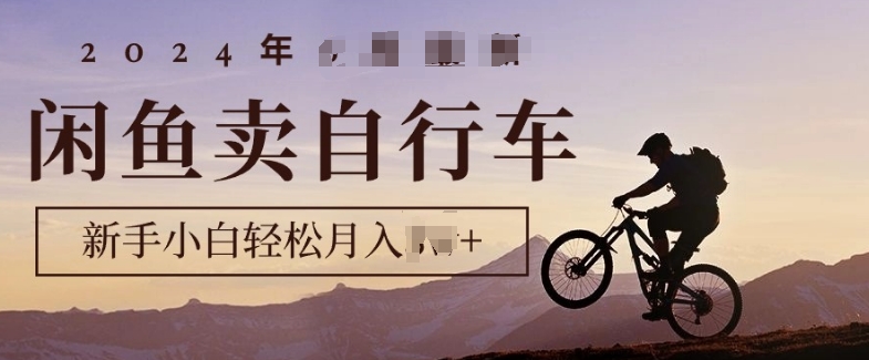 图片[1]-【2024.10.30】骑行圈的秘密之我在闲鱼卖自行车，项目门槛低，0成本就可以操作百度网盘免费下载-芽米宝库