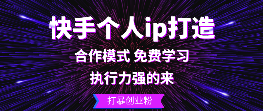 【2024.10.19】快手个人ip打造：执行力强的来 打暴创业粉百度网盘免费下载-芽米宝库