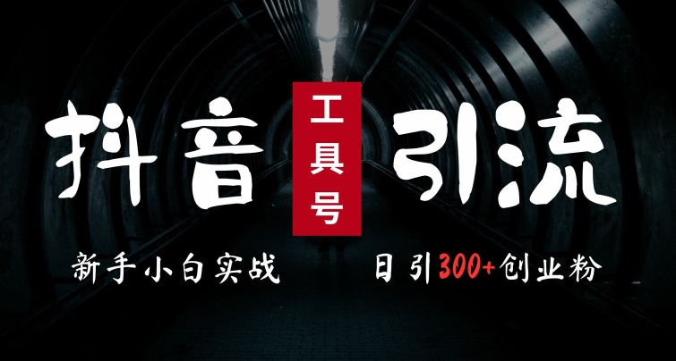 图片[1]-【2024.10.02】2024最新抖音工具号引流玩法，高效日引300+创业粉，当天变现5k，小白也可成为实战高手百度网盘免费下载-芽米宝库