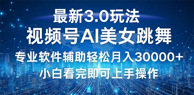 【2024.09.30】视频号最新3.0玩法，当天起号小白也能轻松月入30000+百度网盘免费下载-芽米宝库