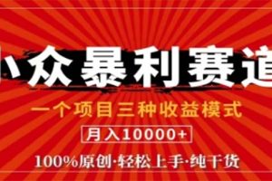 【2024.09.28】视频号最新爆火赛道，三种可收益模式，0粉新号条条原创条条热门 日入1000+百度网盘免费下载-芽米宝库
