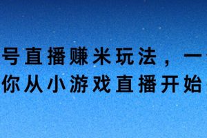 【2024.09.25】蝴蝶号直播赚米玩法，一个视频带你从小游戏直播开始搞钱百度网盘免费下载-芽米宝库