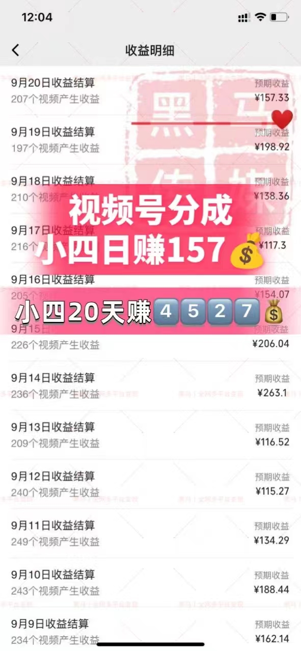 图片[2]-【2024.09.23】视频号分成终极玩法，日入几张，绝对的风口项目，小白也能轻松上手百度网盘免费下载-芽米宝库