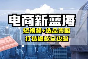 【2024.09.23】商家必看电商新蓝海：短视频+选品策略，打造爆款全攻略，月入10w+百度网盘免费下载-芽米宝库