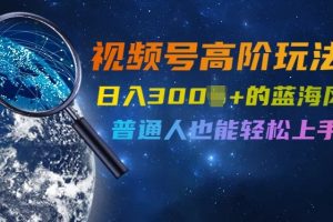 【2024.09.22】视频号高阶玩法4.0，日入几张的蓝海风口项目，普通人也能轻松上手百度网盘免费下载-芽米宝库