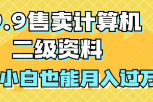 【2024.09.20】19.9售卖计算机二级资料，发发图片，小白也能月入过万!百度网盘免费下载-芽米宝库