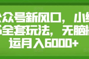 【2024.09.19】公众号新风口，小绿书全套玩法，无脑搬运月入6000+百度网盘免费下载-芽米宝库