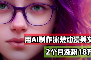 【2024.09.19】用AI生成泳装美女跳舞短视频，2个月涨粉18万，多种变现月收益万元百度网盘免费下载-芽米宝库