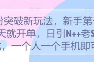 【2024.09.16】色粉突破新玩法，新手第一天就开单，日引N++老S批，一个人一个手机即可百度网盘免费下载-芽米宝库