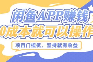 【2024.09.16】如何利用闲鱼APP赚钱，项目门槛低，0成本就可以操作，坚持就有收益百度网盘免费下载-芽米宝库