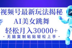 【2024.09.04】视频号最新暴利玩法揭秘，小白也能轻松月入30000+百度网盘免费下载-芽米宝库