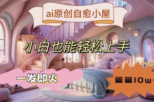 【2024.09.01】ai原创治愈小屋，小白也能轻松上手，一发即火，篇篇10w+百度网盘免费下载-芽米宝库