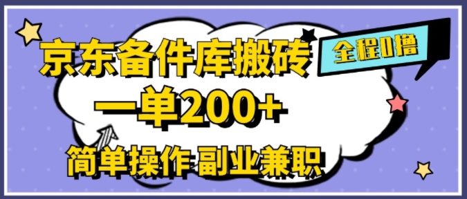 图片[1]-【2024.09.01】京东备件库搬砖，一单200+，简单操作，副业兼职首选百度网盘免费下载-芽米宝库