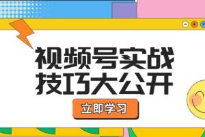 【2024.08.30】视频号实战技巧大公开：选题拍摄、运营推广、直播带货一站式学习 (无水印)百度网盘免费下载-芽米宝库