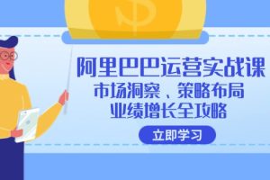 【2024.08.31】阿里巴巴运营实战课：市场洞察、策略布局、业绩增长全攻略百度网盘免费下载-芽米宝库