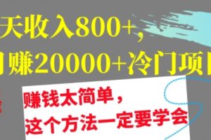【2024.08.29】1天收入8张，月赚2w+冷门项目，赚钱太简单，这个方法一定要学会百度网盘免费下载-芽米宝库