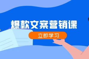 【2024.08.25】爆款文案营销课：公域转私域，涨粉成交一网打尽，各行业人士必备百度网盘免费下载-芽米宝库