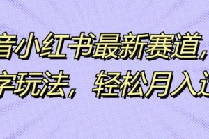 【2024.08.18】抖音小红书最新赛道，生僻字玩法，轻松月入过万百度网盘免费下载-芽米宝库