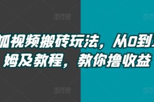 【2024.08.16】搜狐视频搬砖玩法，从0到1保姆及教程，教你撸收益百度网盘免费下载-芽米宝库
