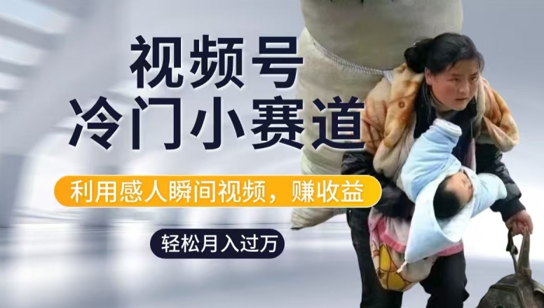 图片[1]-【2024.08.15】利用感人瞬间视频，赚视频号分成计划收益，操作简单，新手小白轻松上手百度网盘免费下载-芽米宝库