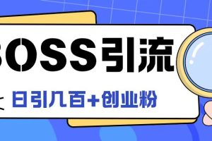 【2024.08.14】Boss直聘引流创业粉最新玩法日引100+创业粉百度网盘免费下载-芽米宝库