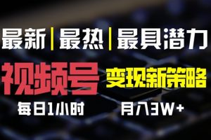 【2024.08.06】视频号变现新策略，每日一小时月入过万百度网盘免费下载-芽米宝库