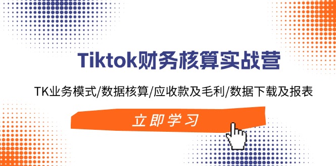 图片[1]-【2024.08.05】Tiktok财务核算实战营：TK业务模式/数据核算/应收款及毛利/数据下载及报表百度网盘免费下载-芽米宝库