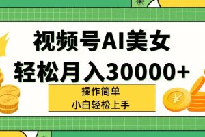 【2024.07.27】视频号AI美女，轻松月入30000+,操作简单小白也能轻松上手百度网盘免费下载-芽米宝库