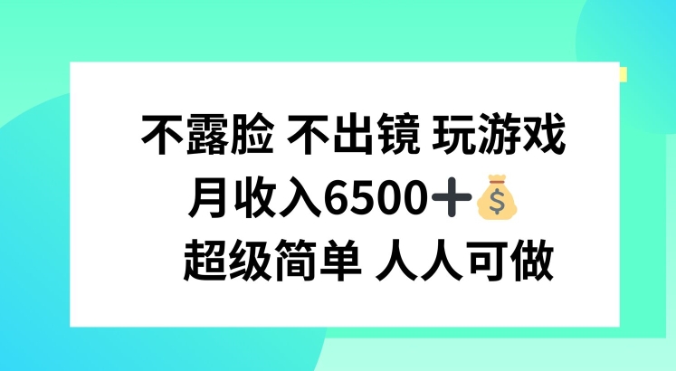 图片[1]-【2024.07.27】不露脸 不出境 玩游戏，月入6500 超级简单 人人可做百度网盘免费下载-芽米宝库