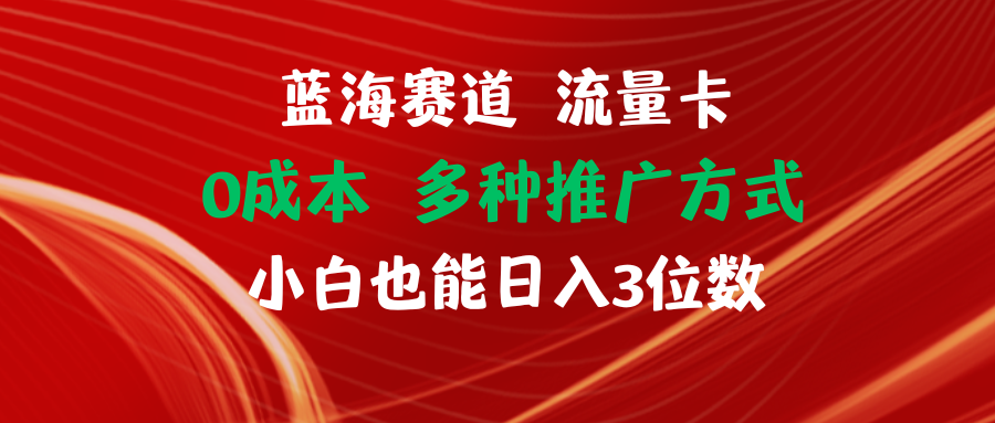 图片[1]-【2024.07.25】蓝海赛道 流量卡 0成本 小白也能日入三位数百度网盘免费下载-芽米宝库