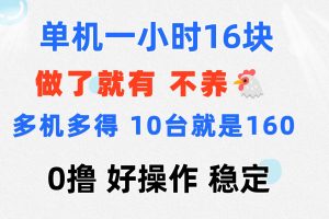 【2024.07.20】0撸 一台手机 一小时16元 可多台同时操作 10台就是一小时160元百度网盘免费下载-芽米宝库